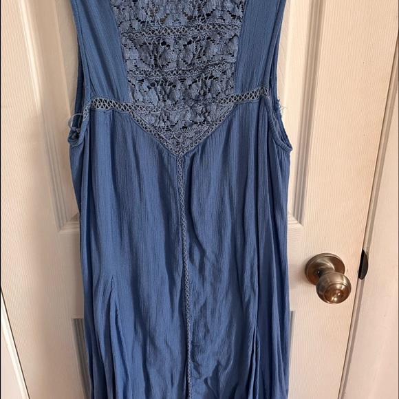 Flowy blue midi dress - Picture 3 of 3